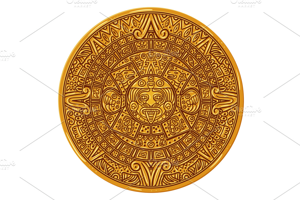 Mayan calendar. Maya civilization, an Illustration by Stock-Smart-Start