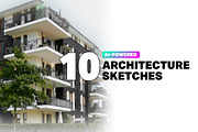 10 Architecture Sketches Actions, an Action Add-On by SparkleStock (Thumbnail 1 of 11)
