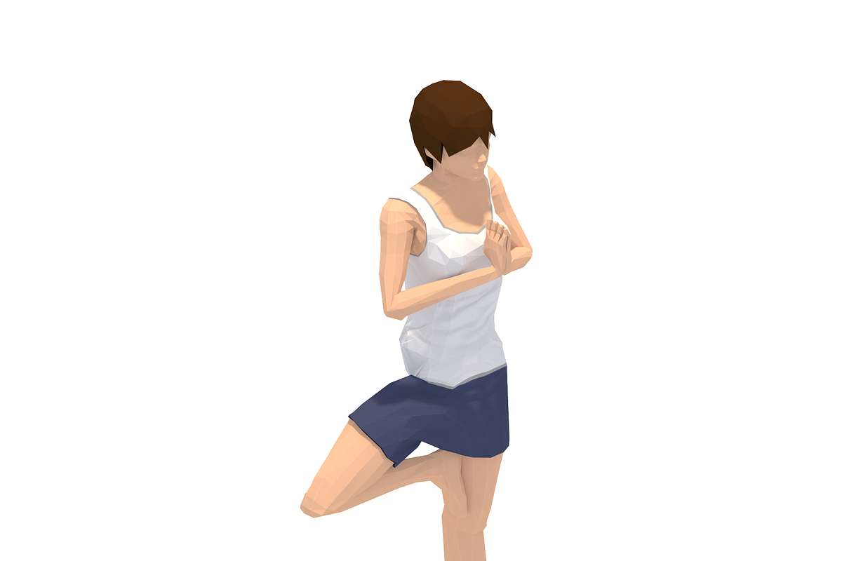 30 Yoga Pose Animations Bundle Woman, a Characters & Person 3D Model by Daniel Mikulik (Photo 11 of 30)