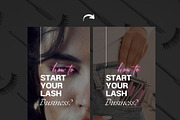 Lashes Instagram Video Reels, a Social Media Template by design4social (Thumbnail 7 of 9)