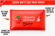 Matte Doypack Pouch Sachet PSD, a Product Mockup by Bruno's Shop (Thumbnail 1 of 3)