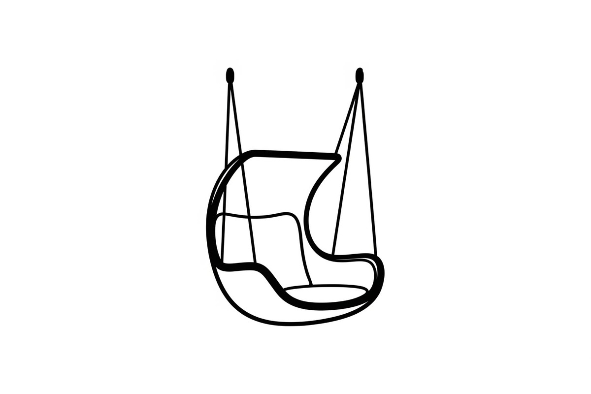Hanging Egg Chair Silhouette Bundle, an Illustration by Designer_Momina (Photo 37 of 51)