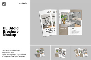 DL Bifold Brochure Mockup, a Brochure Template by Graphiculon