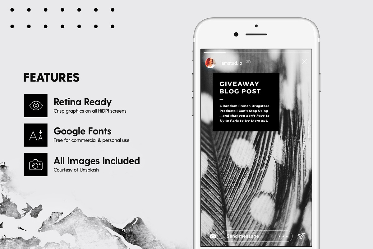 Instagram Stories - Noir Beauty Ed., a Social Media Template by The Wedding Shop (Photo 6 of 8)