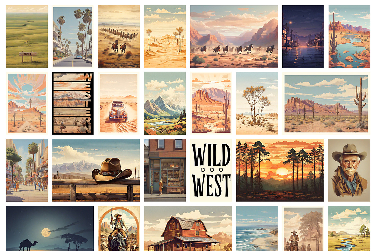 123 Wild West Prints, a Background Graphic by ApetekMarket (Photo 3 of 7)