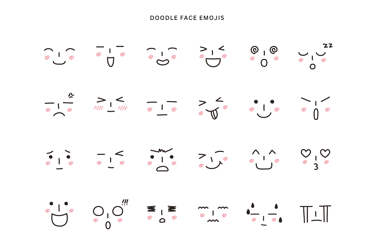 Face & text emojis, an Emoji Icon by Pinkbrush (Photo 2 of 6)