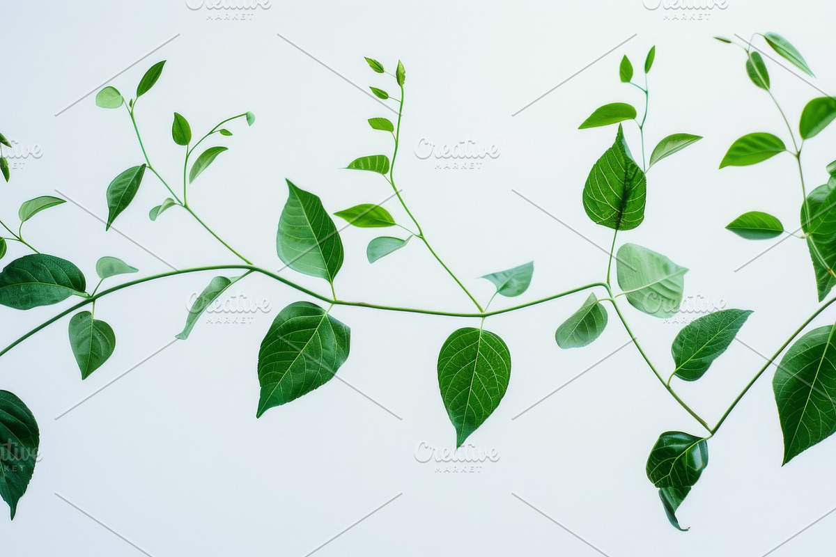 99 Frames of green leaves, a Nature Photo by Handmadefont (Photo 99 of 100)