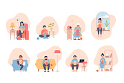 People knitting. Handmade hobby, a Sport Illustration by LadadikArt (Thumbnail 1 of 3)