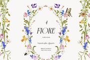 FIORE Bright watercolor flowers, a Decorative Illustration by Grace Noboa Illustrations (Thumbnail 3 of 17)