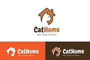 Cat home - Pets Logo, a Branding & Logo Template by Design Box (Thumbnail 1 of 2)