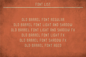 Old Barrel Vintage Label Typeface