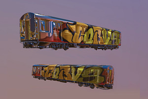 3d Train For Procreate