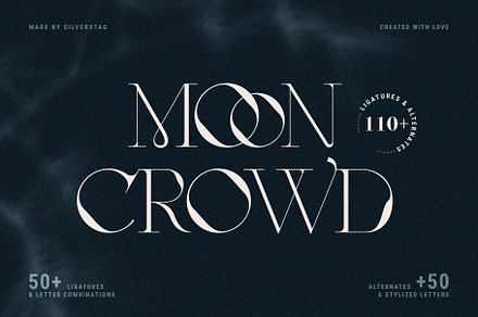 MOON CROWD - Elegant & Stylish Serif, a Serif Font by SilverStag Type Foundry
