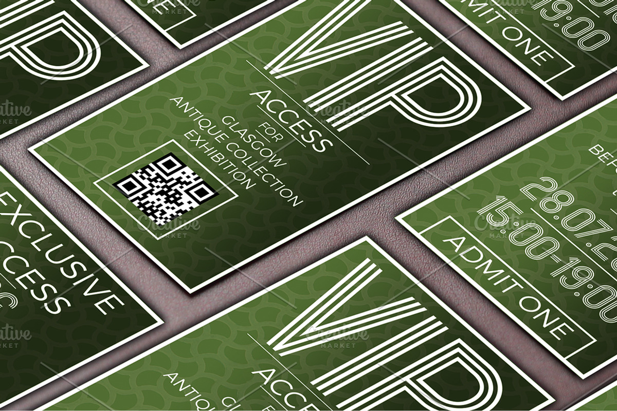Multipurpose Ticket&VIP pass bundle, an Invitation Template by Konakchiev (Photo 2 of 7)