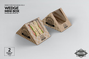 Sandwich Mini Wedge Packaging Mockup, a Product Mockup by INCDesign (Thumbnail 7 of 9)