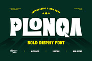 PLONQA - Bold Display Font, a Sans Serif Font by Aksapix Studio (Thumbnail 1 of 8)