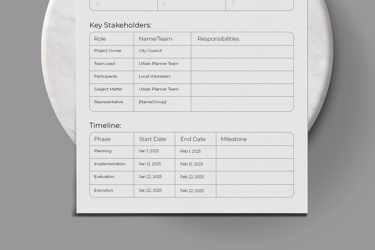 Universal Project Planner, a Stationery Template by MightyDesign (Photo 3 of 8)