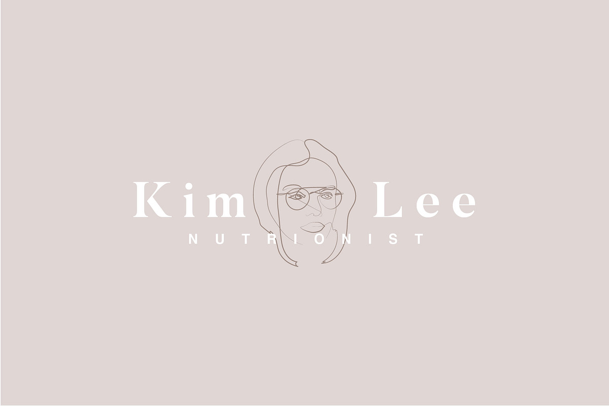 Feminine line drawing logo kit, a Branding & Logo Template by Tropical Type (Photo 2 of 9)