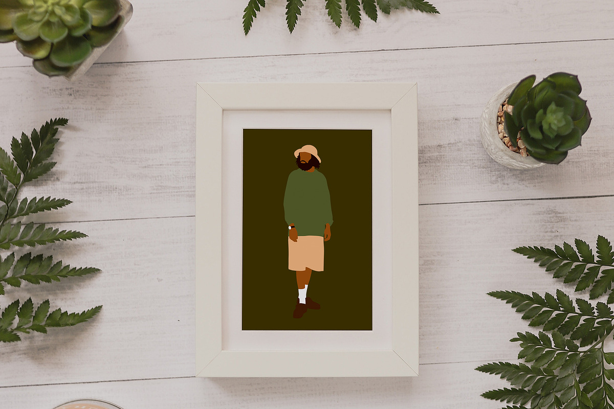 Black man clipart. Abstract people, a Person Illustration by ApetekMarket (Photo 5 of 7)