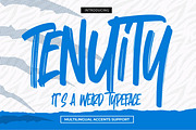 Tenuity - It's Weird Typeface Font, a Font by Gassstype (Thumbnail 1 of 8)