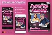 Stand Up Comedy Show Flyer Set, a Flyer Template by Annora Studio (Thumbnail 1 of 6)