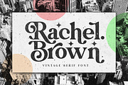 Rachel Brown, a Serif Font by Fargun Studio (Thumbnail 1 of 17)