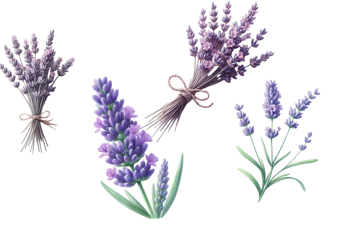 Watercolor lavender Clipart, an Illustration by Designworld (Photo 5 of 5)