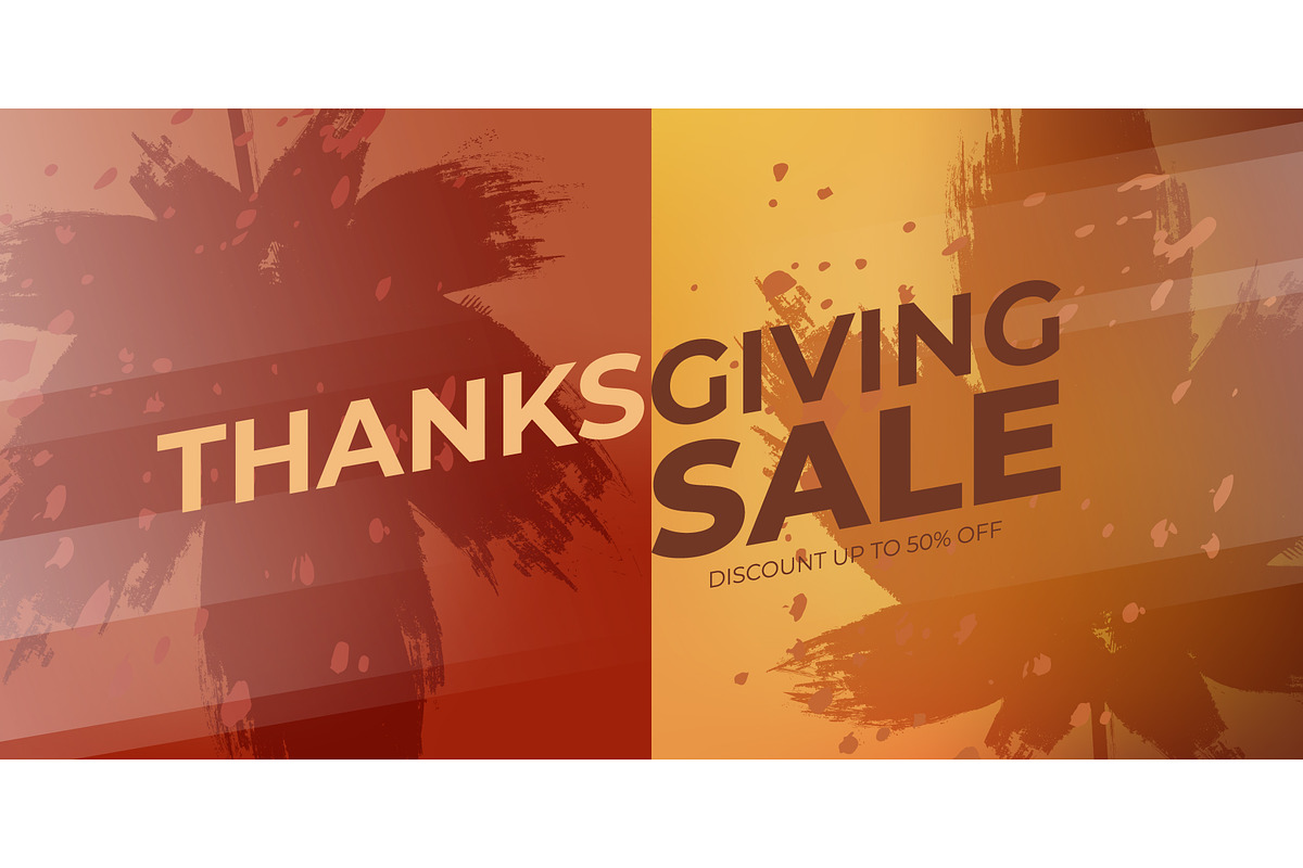 Thanksgiving Sale Graphics Set, a Seasonal Illustration by Finevector (Photo 3 of 6)