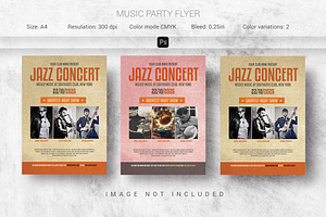 Music Party Flyer, a Flyer Template by Creativpixl