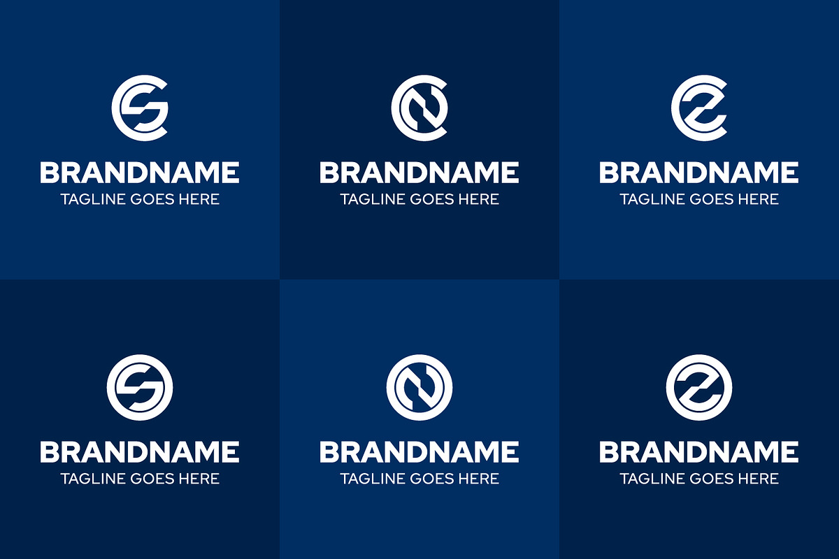 Letters CS OS CN ON CZ OZ Logo, a Branding & Logo Template by Pray Art Design Studio (Photo 2 of 2)