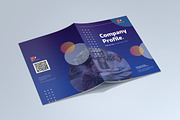 Company Profile Dark Blue Color, a Print Template by UICreative (Thumbnail 3 of 4)