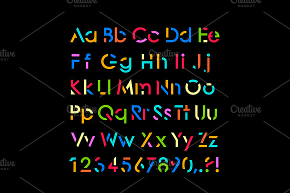 Modern stylized font. preview 5