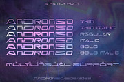 Androned – Futuristic Font, a Font by Snape Design Studio (Thumbnail 3 of 5)