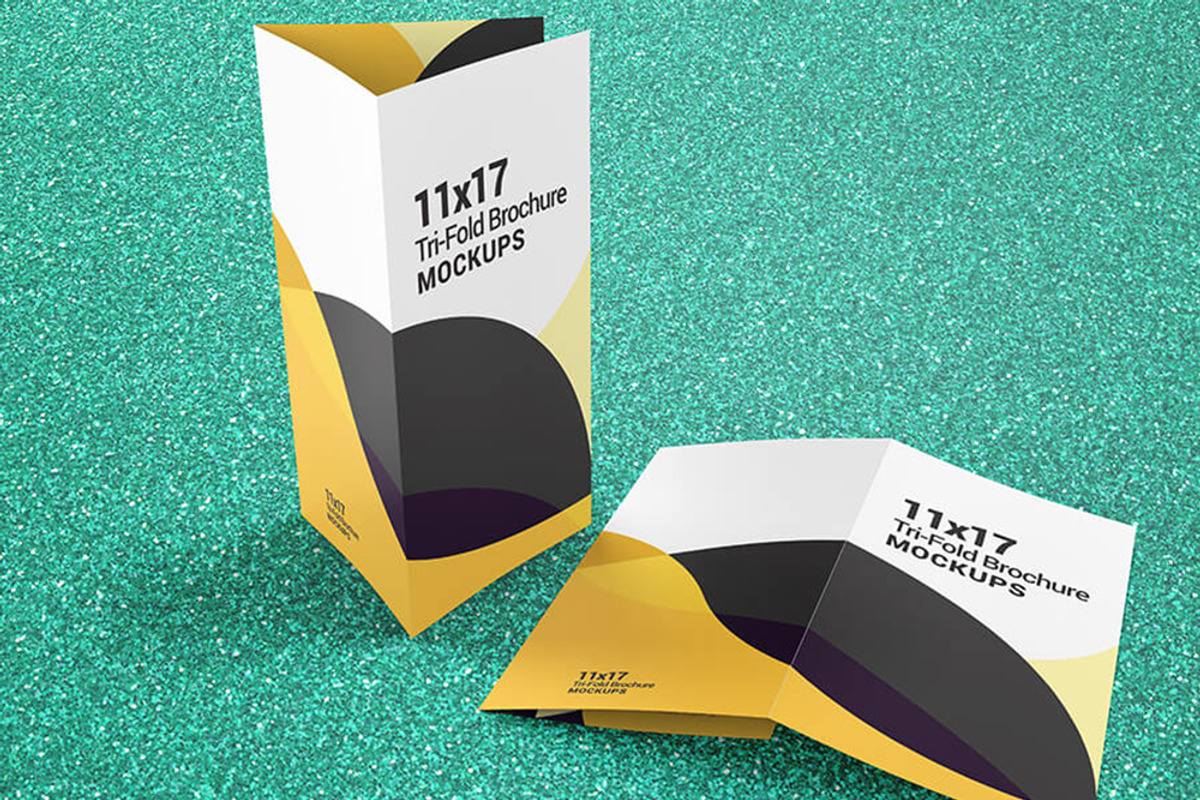 Trifold Brochure Mockups 1117 size, a Mockup by Vectogravic Design