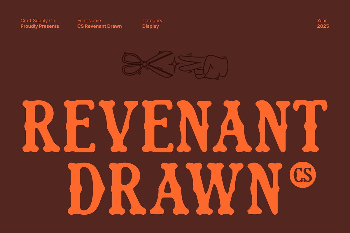 CS Revenant Drawn, a Serif Font by Craft Supply Co. (Photo 1 of 8)