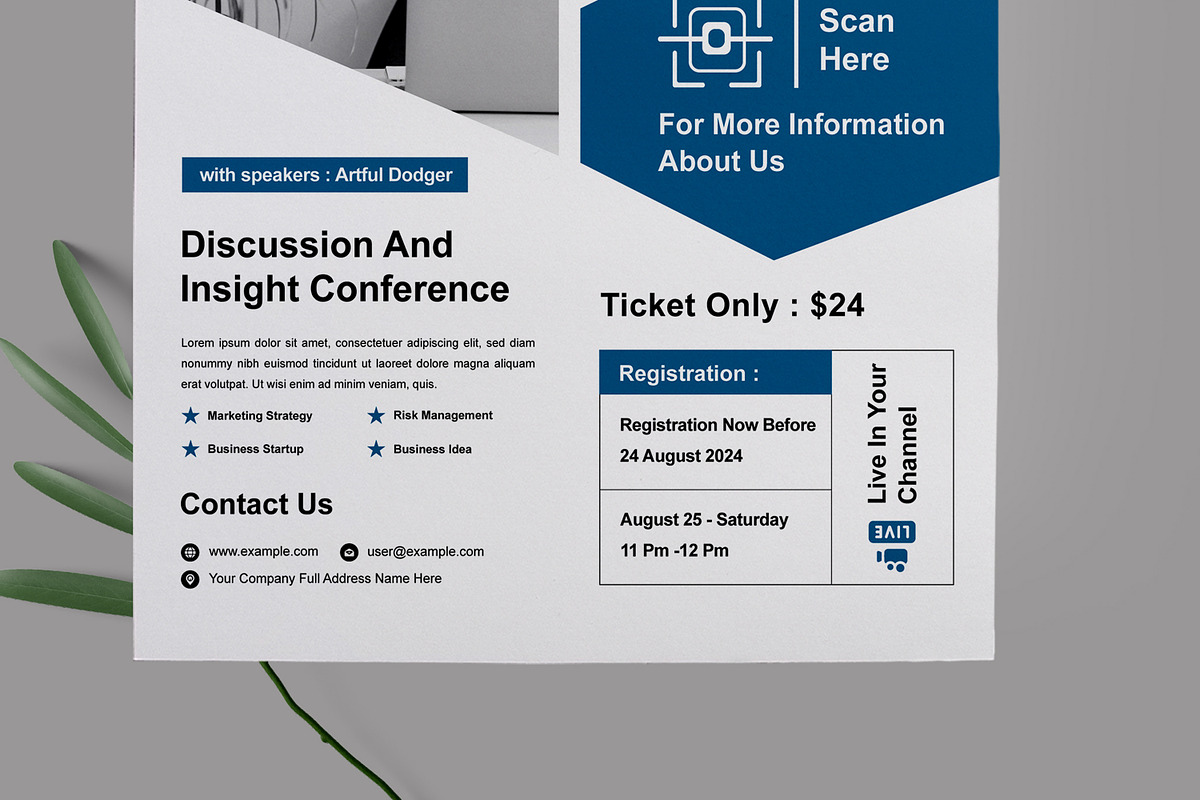 Online Business Conference Flyer, a Flyer Template by MightyDesign (Photo 3 of 8)