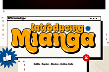 Mianga - Bubble & Retro Font