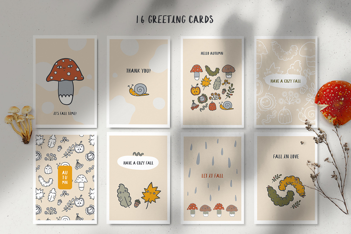Autumn cute collection, a Seasonal Illustration by marmarina (Photo 2 of 10)