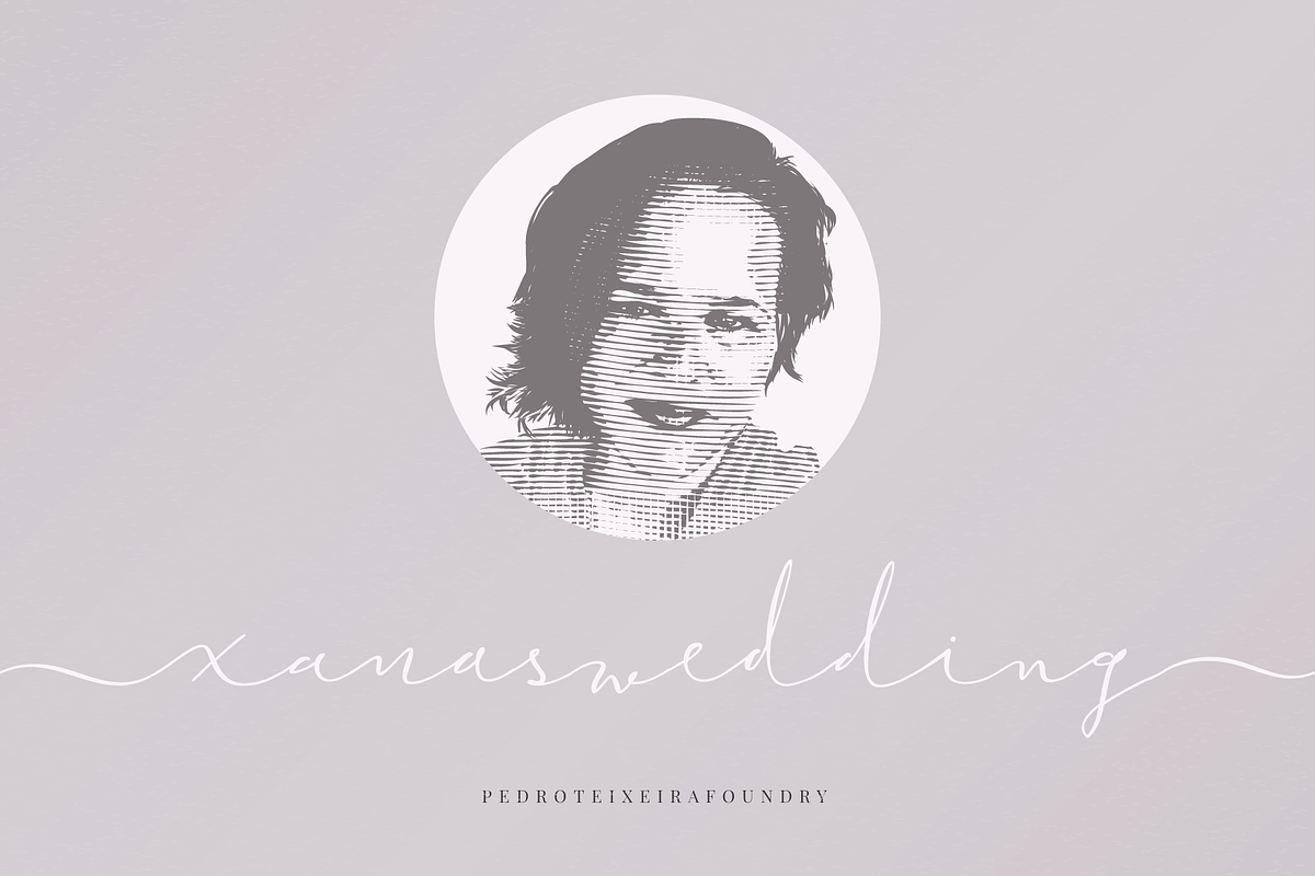 (44 fonts) Xanas Wedding Font Family, a Script Font by vectalex (Photo 8 of 8)