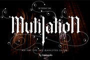 MutilatioN, a Blackletter Font by ismanayuda (Thumbnail 1 of 8)