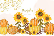 Pumpkins Watercolor Collection, a Decorative Illustration by Sunflower Day Love (Thumbnail 4 of 17)