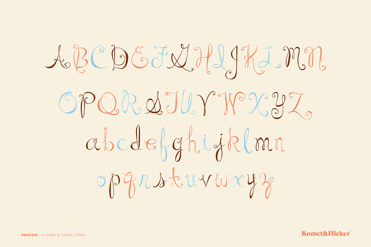Princess - A Curly & Casual Font preview 2