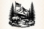 Mountain SVG, Mama Bear SVG  You w, an Illustration by Rose Art (Thumbnail 5 of 7)