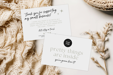 Business Thank You Card, a Card Template by thebrandcove