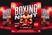 Boxing Flyer Template, a Flyer Template by Artonix (Thumbnail 1 of 3)