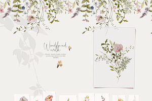 Woodland Baby Animals Field Flowers