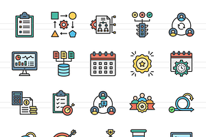 50 Project Management Icons