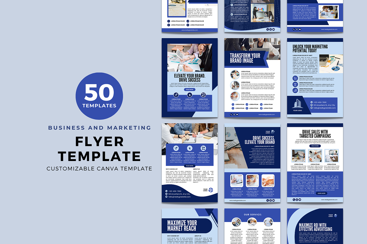 Business Marketing Flyer Canva, a Social Media Template by The Blog Creative (Photo 3 of 6)