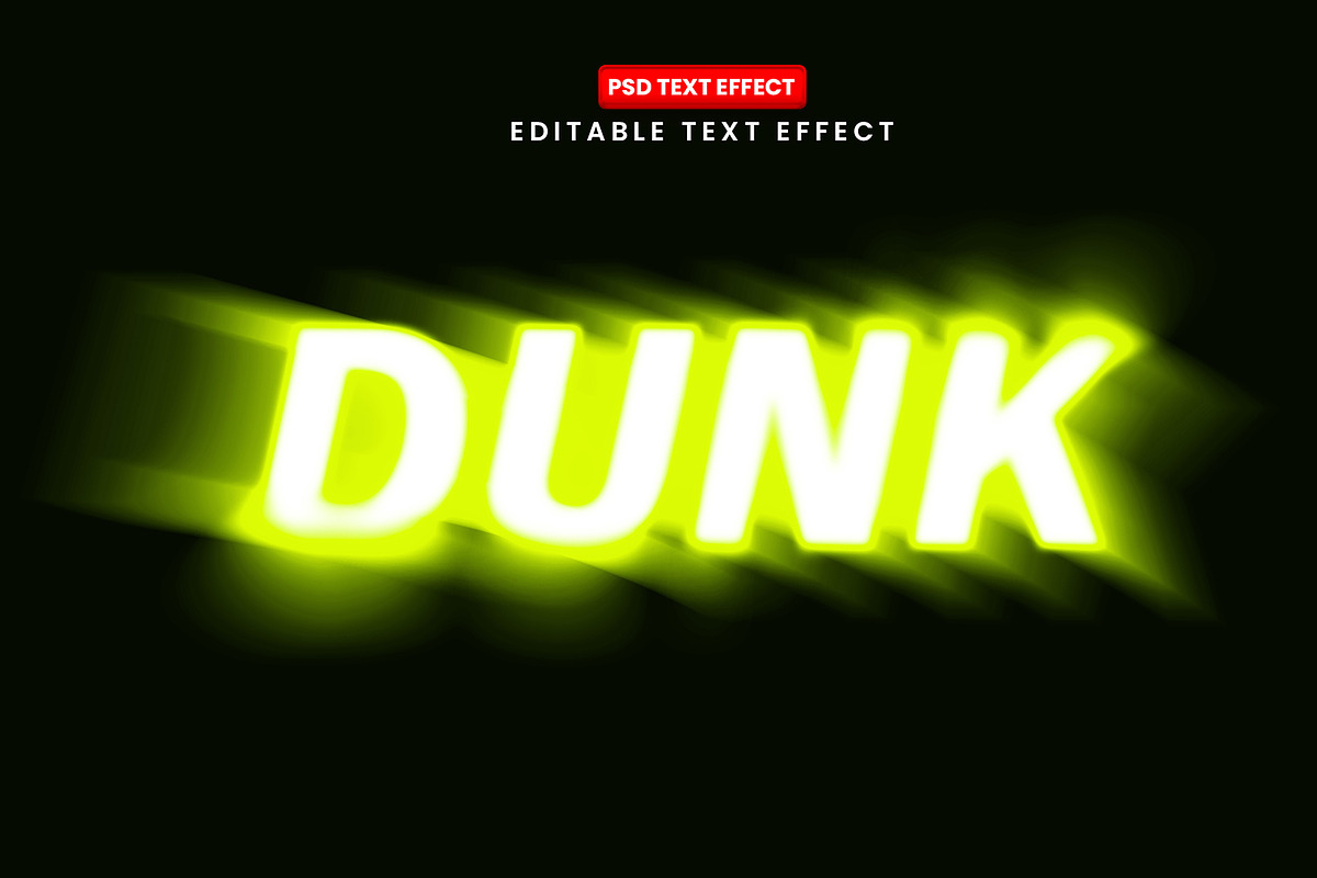 Neon Motion Blur Editable Text Effec, a Layer Style Add-On by Design Fly (Photo 2 of 2)