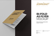 Bi-Fold A5 Flyer Mock-Up Template, a Print Template by iconisusmockup (Thumbnail 1 of 8)